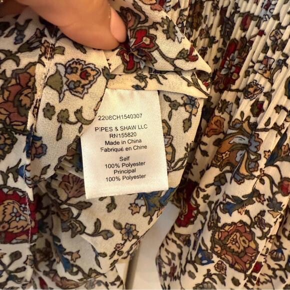 Veronica Beard Multicolor Printed Top - Picture 7 of 8